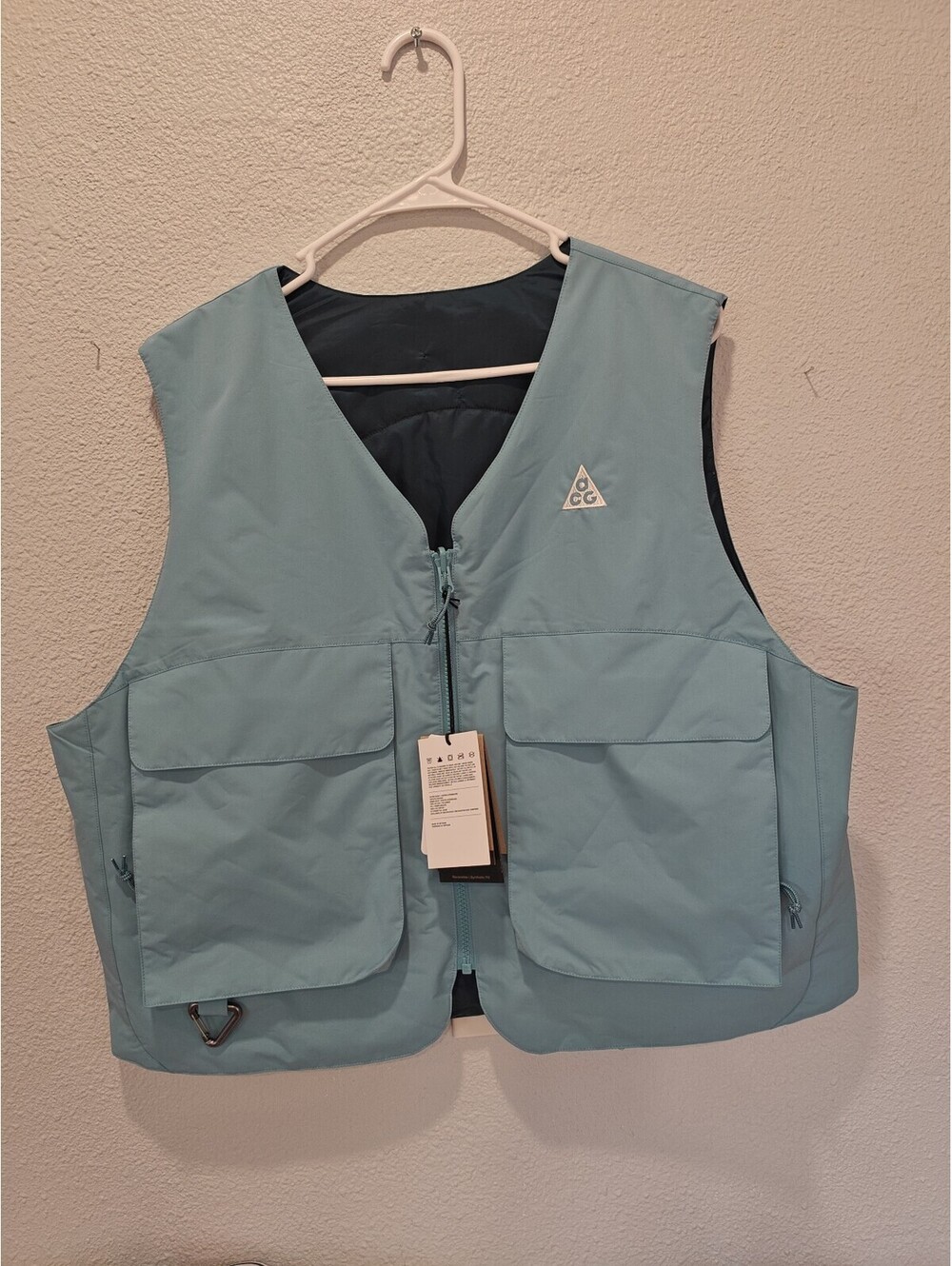 Nike ACG Skull Peak Reversible Vest Size L Unisex